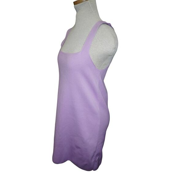 ZARA Lavender Knit Mini Tank Dress – Square Neck – Size Medium - Picture 3 of 5